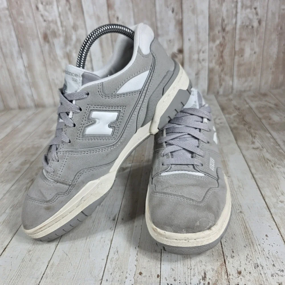New Balance 550 Women's Sneakers Gray and White Athletic Shoes Classic - Picture 5 of 8
